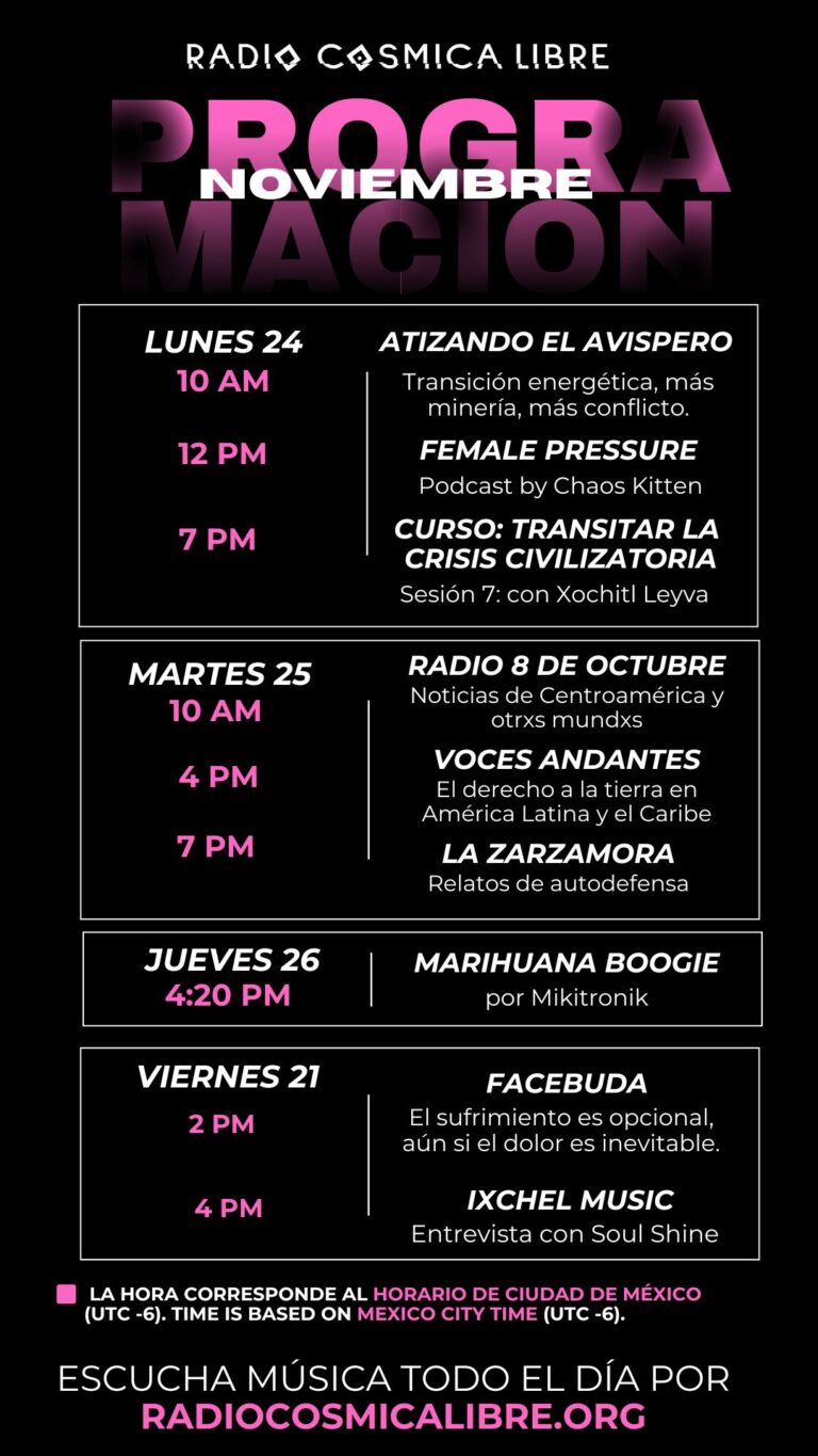 Programación semanal
